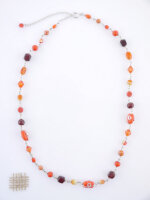 Halskette "Marisa", orange-rot-violett