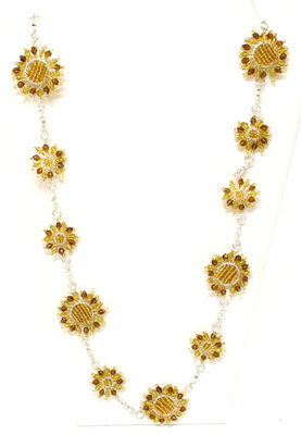 Halskette, Blumen gelb