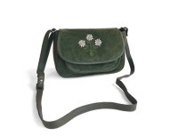 Leder Trachten-Handtasche dunkelgrün