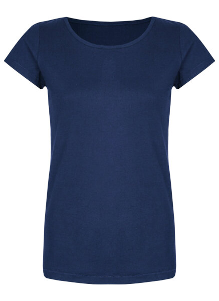 Bio-Frauen T-Shirt azur, M