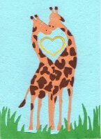 Karte "Giraffe Love"