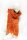 Filz-Schal orange mit Wollfäden