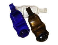 Recycling-Glasschale double, sortiert