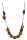 Tagua-Halskette, 10 gr. Perlen, braun gespr.