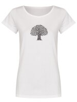 Bio-Frauen T-Shirt "BL-WHITE" Lebensbaum