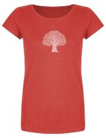 Bio-Frauen T-Shirt "BL-RED" Lebensbaum
