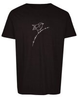 Bio-Herren T-Shirt "BL-BLACK" Vogel