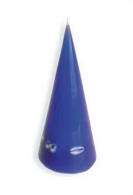 Kegel-Kerze, blau, d= 6,5 , h= 15cm