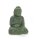 Ton Windlicht "Buddha" grün