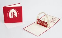Papier 3D-Karte "Hochzeitspaar"