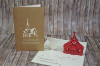 Papier 3D Hochzeitskarte "Kirche"