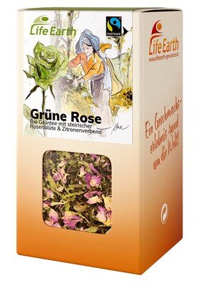 Bio-Grüntee "Grüne Rose" in Schachtel 45g
