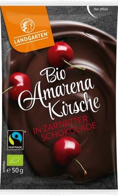 Bio Amarenakirsche in Zartbitter-Schokolade 50g