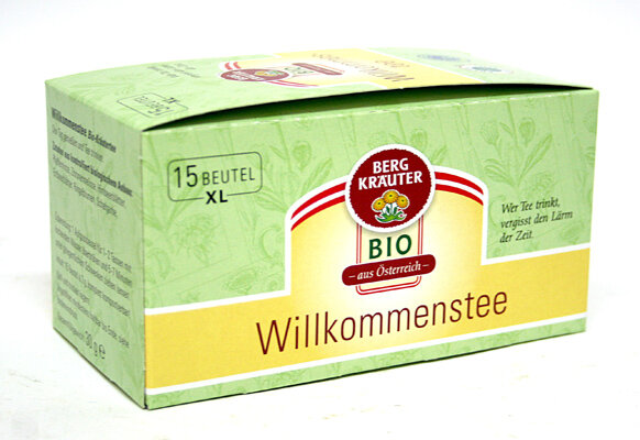 Bio-Willkommenstee, 15 Teebeutel XL à 2g