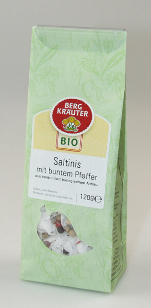 Bio-Saltinis mit buntem Pfeffer, Nachfüllpkg. 120g