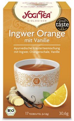 Bio-YOGI Tee im Beutel, Ingwer-Orange
