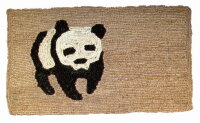 Fu&szlig;matte Kokos &quot;Panda&quot;, rechteckig, vol
