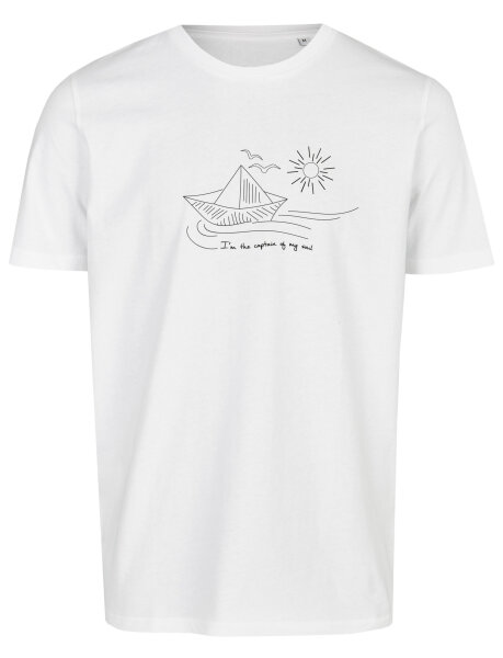 Bio-Herren T-Shirt "BL-WHITE" Schiff