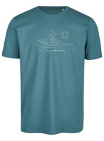Bio-Herren T-Shirt "BL-Graugrün" Schiff