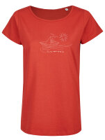 Bio-Frauen T-Shirt "BL-Rot" Schiff