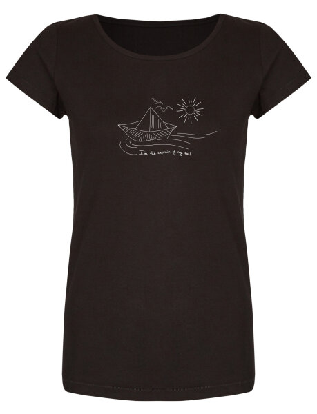 Bio-Frauen T-Shirt "BL-BLACK" Schiff