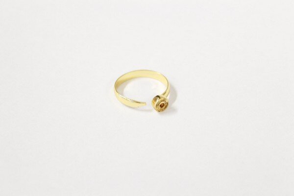 Ring &quot;Spirale&quot; Messing gold