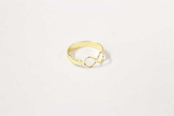 Ring "Infinity" Messing gold