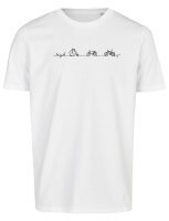 Bio-Herren T-Shirt "BL-WHITE" Bicycle XXL