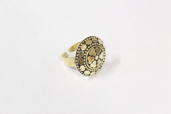 Ring &quot;Mosaic&quot; Messing gold