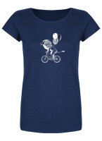 Bio-Frauen T-Shirt "BL-Azur" Löwe