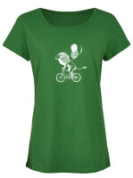 Bio-Frauen T-Shirt "BL-GREEN" Löwe