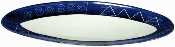 Keramik-Platte oval "Scratch",l=52cm