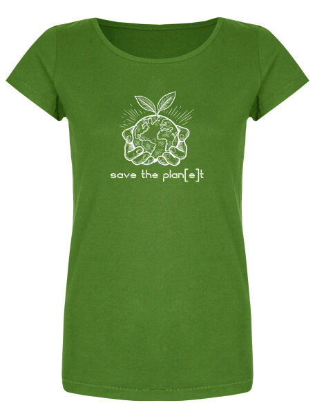 Bio-Frauen T-Shirt "BL-GREEN" Pflanze L