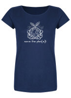 Bio-Frauen T-Shirt "BL-Azur" Pflanze M