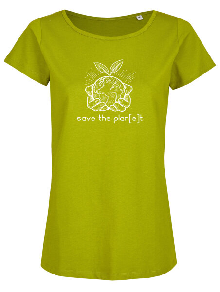 Bio-Frauen T-Shirt "BL-Farngrün" Pflanze M