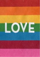 Karte "Rainbow Love"